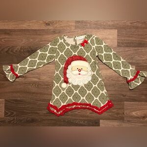 Emily Rose size 8  Santa tunic top